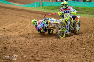 Willemsen/Bax scoren goed met podiumplaats in Grand Prix zijspancross 